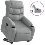 Sillón eléctrico reclinable elevable de tela gris claro de , Sillones - Ref: Foro24-3206663, Precio: 339,48 €, Descuento: %