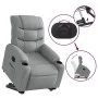 Sillón eléctrico reclinable elevable de tela gris claro de , Sillones - Ref: Foro24-3206663, Precio: 339,48 €, Descuento: %