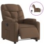 Sillón reclinable eléctrico de tela marrón de , Sillones - Ref: Foro24-3204576, Precio: 255,20 €, Descuento: %