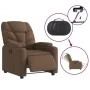Sillón reclinable eléctrico de tela marrón de , Sillones - Ref: Foro24-3204576, Precio: 249,73 €, Descuento: %