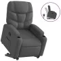 Sillón reclinable elevable de tela gris oscuro de , Sillones - Ref: Foro24-3204597, Precio: 283,41 €, Descuento: %