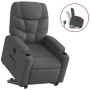 Sillón reclinable elevable de tela gris oscuro de , Sillones - Ref: Foro24-3204597, Precio: 264,01 €, Descuento: %