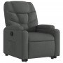 Sillón reclinable elevable de tela gris oscuro de , Sillones - Ref: Foro24-3204597, Precio: 264,01 €, Descuento: %