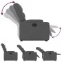 Sillón reclinable elevable de tela gris oscuro de , Sillones - Ref: Foro24-3204597, Precio: 283,41 €, Descuento: %