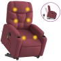 Sillón reclinable de masaje elevable tela rojo tinto de , Sillones - Ref: Foro24-3204611, Precio: 297,19 €, Descuento: %