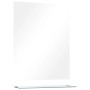 Espejo de pared con estante de vidrio templado 50x60 cm de vidaXL, Espejos - Ref: Foro24-249441, Precio: 47,01 €, Descuento: %