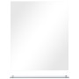 Espejo de pared con estante de vidrio templado 50x60 cm de vidaXL, Espejos - Ref: Foro24-249441, Precio: 47,01 €, Descuento: %
