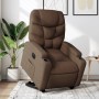Sillón eléctrico reclinable elevable de tela marrón de , Sillones - Ref: Foro24-3204624, Precio: 323,92 €, Descuento: %
