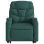 Sillón eléctrico reclinable elevable de tela verde oscuro de , Sillones - Ref: Foro24-3204626, Precio: 313,93 €, Descuento: %