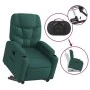Sillón eléctrico reclinable elevable de tela verde oscuro de , Sillones - Ref: Foro24-3204626, Precio: 333,91 €, Descuento: %