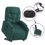 Sillón eléctrico reclinable elevable de tela verde oscuro de , Sillones - Ref: Foro24-3204626, Precio: 313,93 €, Descuento: %