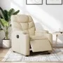 Sillón reclinable eléctrico de tela crema de , Sillones - Ref: Foro24-3204581, Precio: 250,16 €, Descuento: %