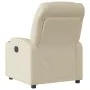 Sillón reclinable eléctrico de tela crema de , Sillones - Ref: Foro24-3204581, Precio: 250,16 €, Descuento: %