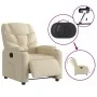 Sillón reclinable eléctrico de tela crema de , Sillones - Ref: Foro24-3204581, Precio: 250,16 €, Descuento: %