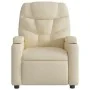 Sillón reclinable eléctrico de tela crema de , Sillones - Ref: Foro24-3204581, Precio: 250,16 €, Descuento: %