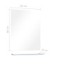 Espejo de pared con estante de vidrio templado 50x60 cm de vidaXL, Espejos - Ref: Foro24-249441, Precio: 47,01 €, Descuento: %