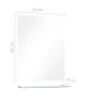 Espejo de pared con estante de vidrio templado 50x60 cm de vidaXL, Espejos - Ref: Foro24-249441, Precio: 40,67 €, Descuento: %