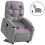 Sillón de masaje eléctrico reclinable elevable tela gris claro de , Sillones - Ref: Foro24-3204632, Precio: 349,07 €, Descuen...