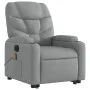 Sillón de masaje eléctrico reclinable elevable tela gris claro de , Sillones - Ref: Foro24-3204632, Precio: 349,07 €, Descuen...