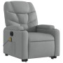 Sillón de masaje eléctrico reclinable elevable tela gris claro de , Sillones - Ref: Foro24-3204632, Precio: 326,08 €, Descuen...