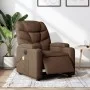 Sillón reclinable de masaje eléctrico tela marrón de , Sillones - Ref: Foro24-3204588, Precio: 264,97 €, Descuento: %