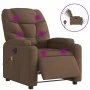 Sillón reclinable de masaje eléctrico tela marrón de , Sillones - Ref: Foro24-3204588, Precio: 264,97 €, Descuento: %
