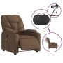 Sillón reclinable de masaje eléctrico tela marrón de , Sillones - Ref: Foro24-3204588, Precio: 264,97 €, Descuento: %