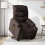Sillón masaje eléctrico reclinable elevable tela marrón oscuro de , Sillones - Ref: Foro24-3206677, Precio: 394,53 €, Descuen...