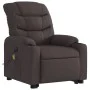 Sillón masaje eléctrico reclinable elevable tela marrón oscuro de , Sillones - Ref: Foro24-3206677, Precio: 394,53 €, Descuen...