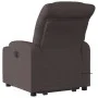 Sillón masaje eléctrico reclinable elevable tela marrón oscuro de , Sillones - Ref: Foro24-3206677, Precio: 394,53 €, Descuen...