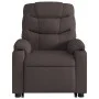 Sillón masaje eléctrico reclinable elevable tela marrón oscuro de , Sillones - Ref: Foro24-3206677, Precio: 394,53 €, Descuen...