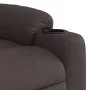 Sillón masaje eléctrico reclinable elevable tela marrón oscuro de , Sillones - Ref: Foro24-3206677, Precio: 394,53 €, Descuen...