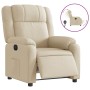 Sillón reclinable eléctrico de tela crema de , Sillones - Ref: Foro24-3205187, Precio: 241,99 €, Descuento: %