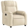 Sillón reclinable eléctrico de tela crema de , Sillones - Ref: Foro24-3205187, Precio: 241,99 €, Descuento: %