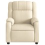 Sillón reclinable eléctrico de tela crema de , Sillones - Ref: Foro24-3205187, Precio: 241,99 €, Descuento: %