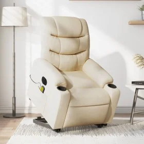 Elektrischer Massagesessel, verstellbarer, cremefarbener Stoff von , Sessel - Ref: Foro24-3206680, Preis: 394,84 €, Rabatt: %