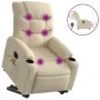 Elektrischer Massagesessel, verstellbarer, cremefarbener Stoff von , Sessel - Ref: Foro24-3206680, Preis: 394,84 €, Rabatt: %