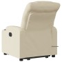 Sillón de masaje eléctrico reclinable elevable tela crema de , Sillones - Ref: Foro24-3206680, Precio: 367,55 €, Descuento: %