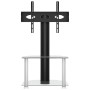 Mueble TV esquina 2 niveles para 32-70 pulgadas negro plateado de , Muebles TV - Ref: Foro24-358165, Precio: 103,85 €, Descue...
