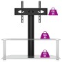 Mueble TV esquina 2 niveles para 32-70 pulgadas negro plateado de , Muebles TV - Ref: Foro24-358171, Precio: 91,84 €, Descuen...