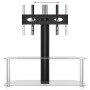 Mueble TV esquina 2 niveles para 32-70 pulgadas negro plateado de , Muebles TV - Ref: Foro24-358171, Precio: 91,84 €, Descuen...