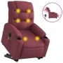 Sillón de masaje elevable eléctrico tela rojo tinto de , Sillones - Ref: Foro24-3206675, Precio: 393,67 €, Descuento: %