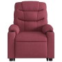 Sillón de masaje elevable eléctrico tela rojo tinto de , Sillones - Ref: Foro24-3206675, Precio: 368,88 €, Descuento: %