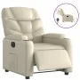 Cremefarbener Power-Liegestuhl aus Kunstleder von , Sessel - Ref: Foro24-3204645, Preis: 273,94 €, Rabatt: %