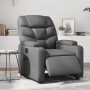 Sillón reclinable eléctrico de cuero sintético gris de , Sillones - Ref: Foro24-3204647, Precio: 254,51 €, Descuento: %