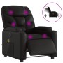 Sillón de masaje reclinable eléctrico cuero sintético negro de , Sillones - Ref: Foro24-3204651, Precio: 282,47 €, Descuento: %