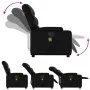 Sillón de masaje reclinable eléctrico cuero sintético negro de , Sillones - Ref: Foro24-3204651, Precio: 287,87 €, Descuento: %