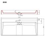 Lavabo 100x46x11 cm resina mineral/mármol blanco de vidaXL, Lavabos - Ref: Foro24-144066, Precio: 246,56 €, Descuento: %