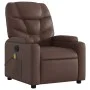 Sillón de masaje reclinable eléctrico cuero sintético marrón de , Sillones - Ref: Foro24-3204653, Precio: 270,80 €, Descuento: %