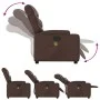 Sillón de masaje reclinable eléctrico cuero sintético marrón de , Sillones - Ref: Foro24-3204653, Precio: 270,80 €, Descuento: %